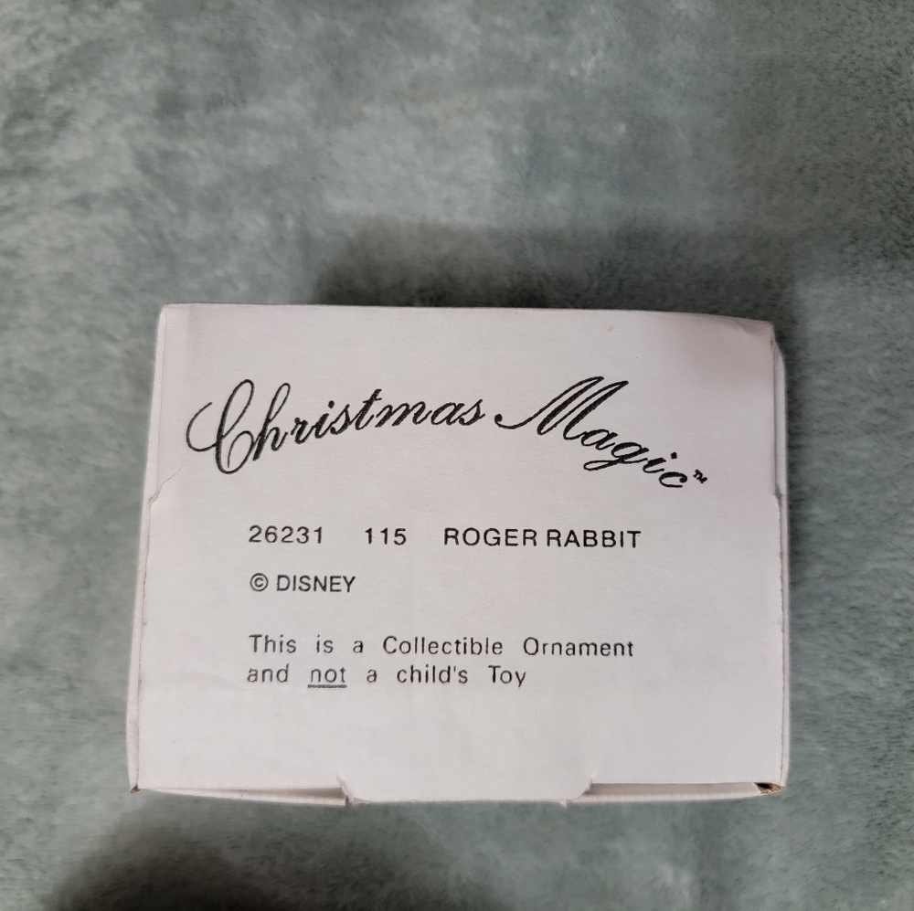 DISNEY ROGER RABBIT Collectible Ornament